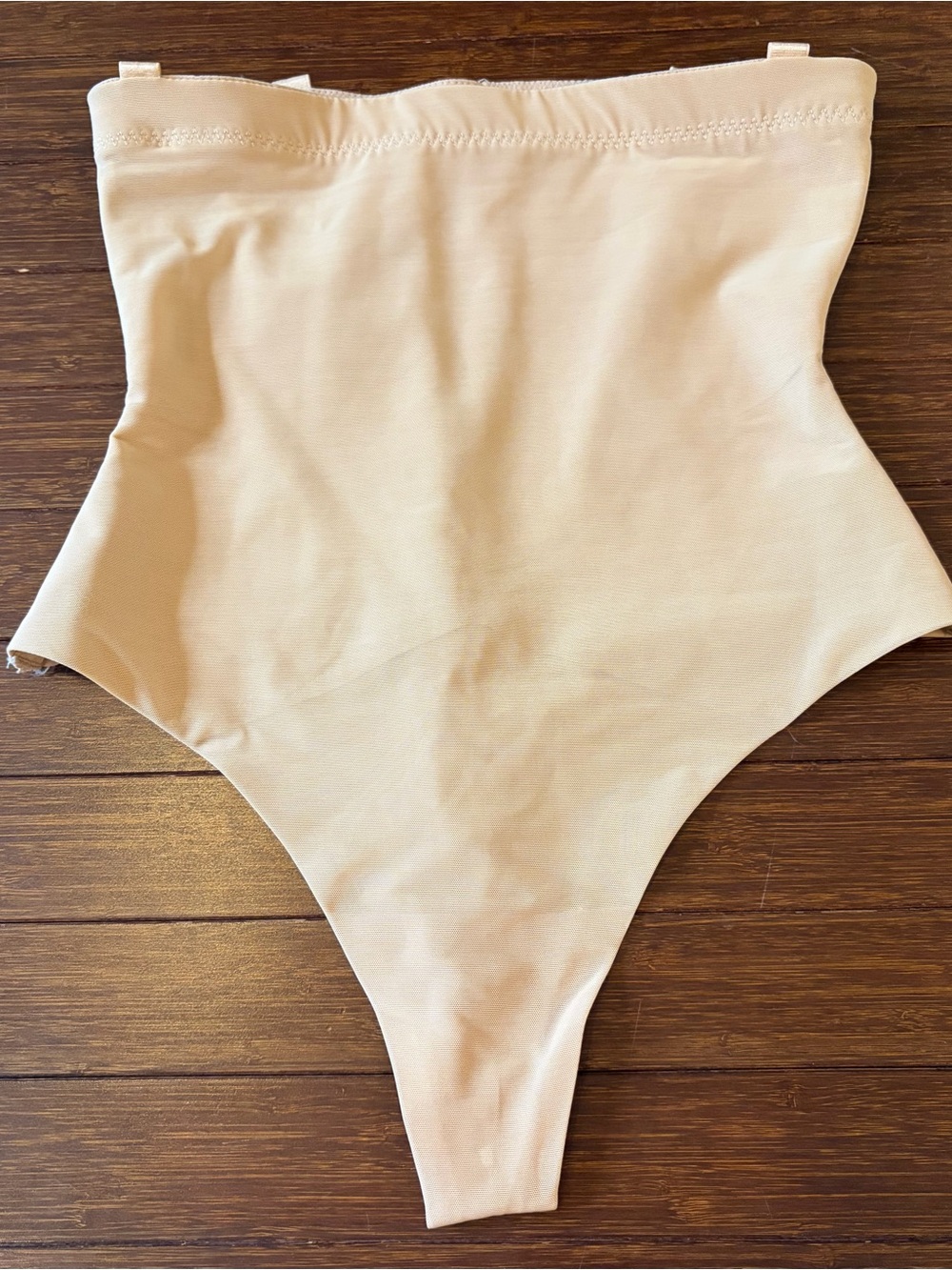 Honeylove SuperPower Thong a high-waisted tummy-control shapewear size S Nude